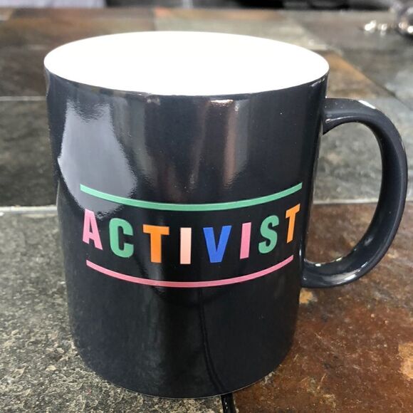 Room Essentials Stoneware Activist Mug-Black-dishwasher safe - Picture 1 of 6